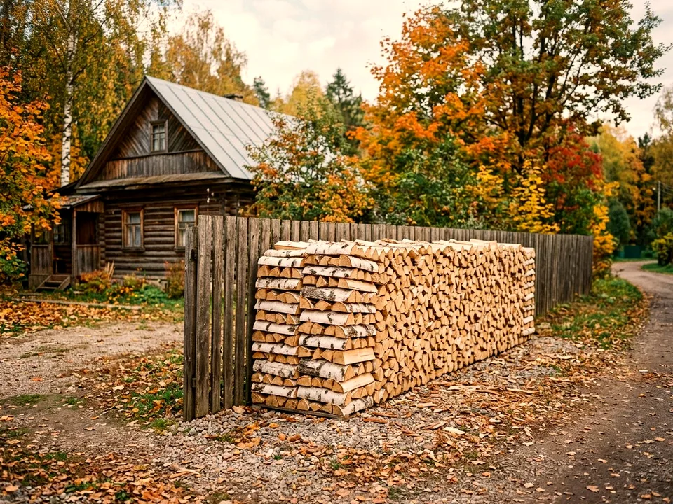 Дуб + укладка в дровник, Люберцы, улица Полевая, 32